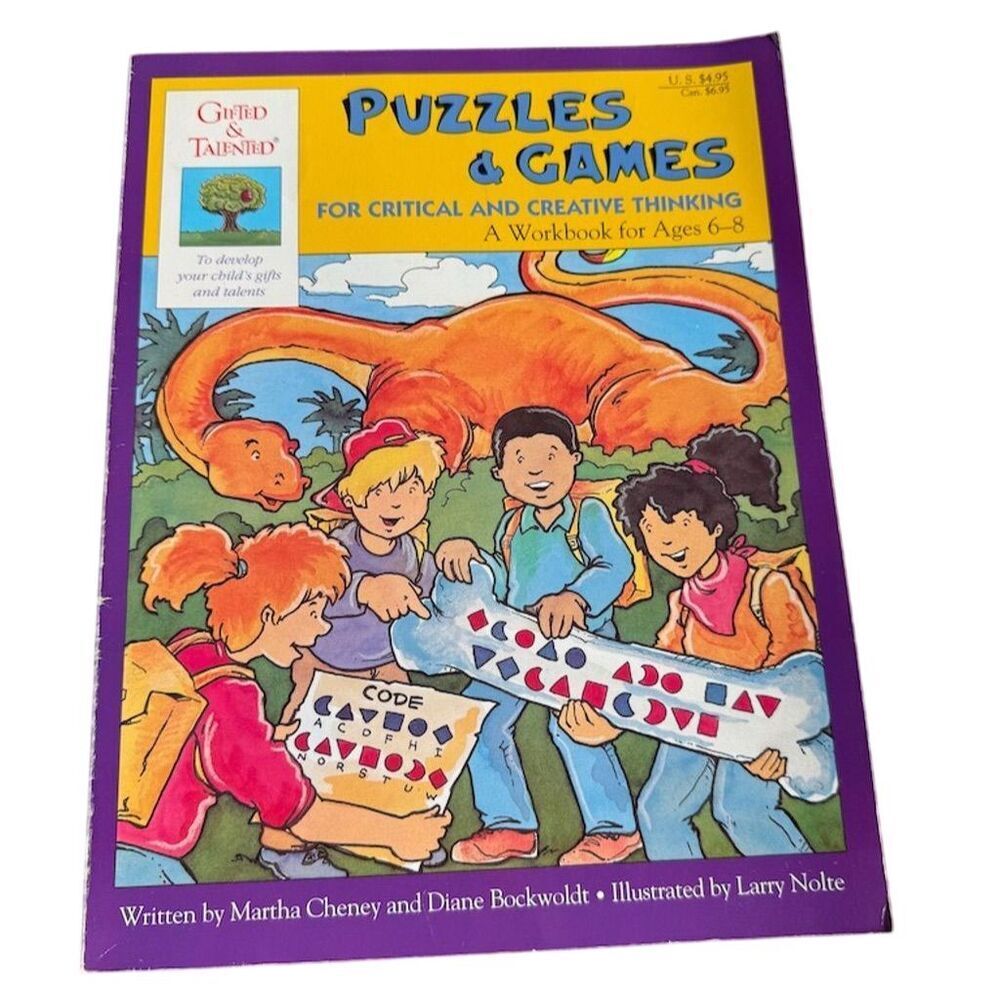 Puzzles and Games Workbook Activity Book Ages 6 to 8